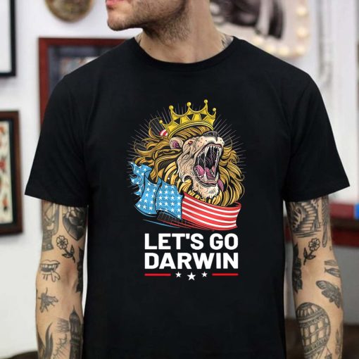 Let’s Go Darwin Vintage US Flag T-Shirt Hoodie