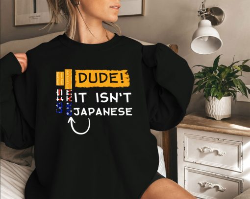 Let’s Go It Isn’t Japanese Just Tilt Your Head Sweatshirt