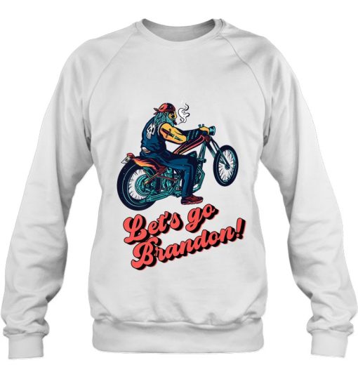 Let’s Go Brandon Biker Motorcycle Pro American Anti Biden Sweatshirt