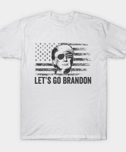 Let’s Go Brandon Funny Trump American Flag T-Shirt