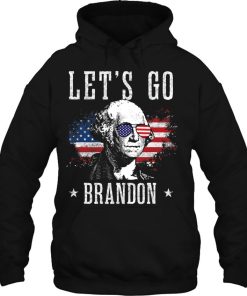 Let’s Go Brandon George Washington American Flag Hoodie For Men