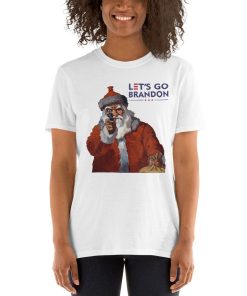 Lets Go Brandon Santa Gun Christmas Unisex T-Shirt