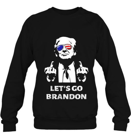 Let’s Go Brandon Trump Middle Finger Sweatshirt For Lovers