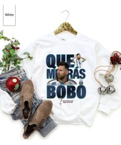 Lionel Messi Que Miras Bobo Argentina Football Shirt