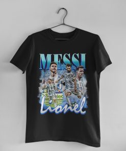Lionel Messi Vintage Bootleg World Cup 2022 Football Player Shirt Lionel Messi Vintage Bootleg World Cup 2022 Football Player Shirt
