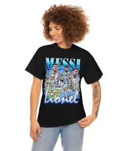 Lionel Messi Vintage Bootleg World Cup 2022 Football Player Shirt