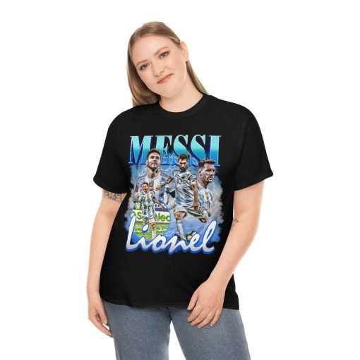 Lionel Messi Vintage Bootleg World Cup 2022 Football Player Shirt