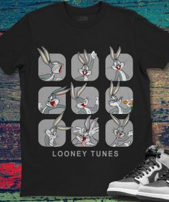Looney Tunes Bugs Bunny Moods Box Up Funny Face Unisex T-Shirt