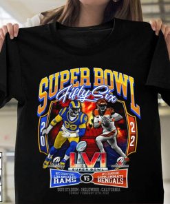 Los Angeles Rams Vs Cincinnati Bengals Super Bowl 2022 T-Shirt 3 Los Angeles Rams Vs Cincinnati Bengals Super Bowl 2022 T Shirt 4