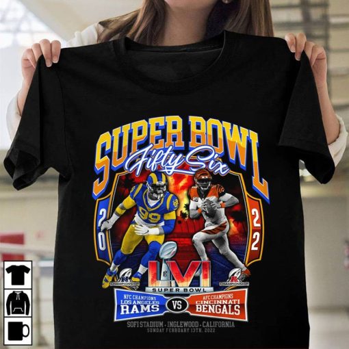 Los Angeles Rams Vs Cincinnati Bengals Super Bowl 2022 T-Shirt