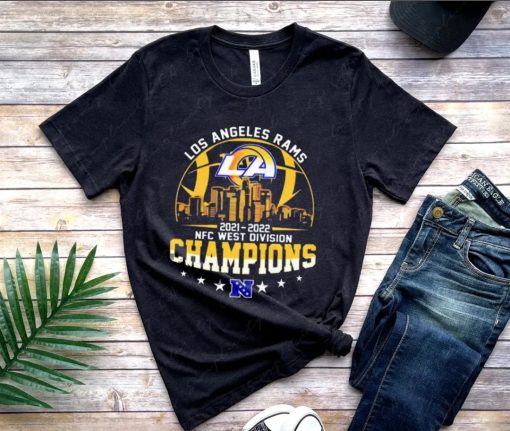 Los Angeles Rams Wins Champions 2022 NFC West Division T-Shirt