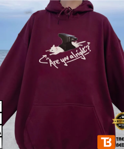 Lovejoy Are You Alright The Lazy Cat Hoodie