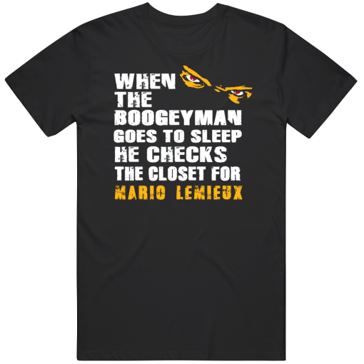 Mario Lemieux Boogeyman Pittsburgh Hockey Fan T Shirt