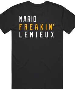 Mario Lemieux Freakin Pittsburgh Hockey Fan T Shirt