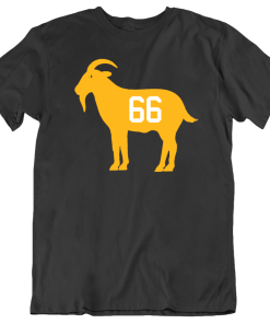 Mario Lemieux Goat 66 Pittsburgh Hockey Fan T Shirt
