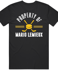 Mario Lemieux Property Of Pittsburgh Hockey Fan T Shirt