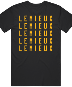 Mario Lemieux X5 Pittsburgh Hockey Fan T Shirt