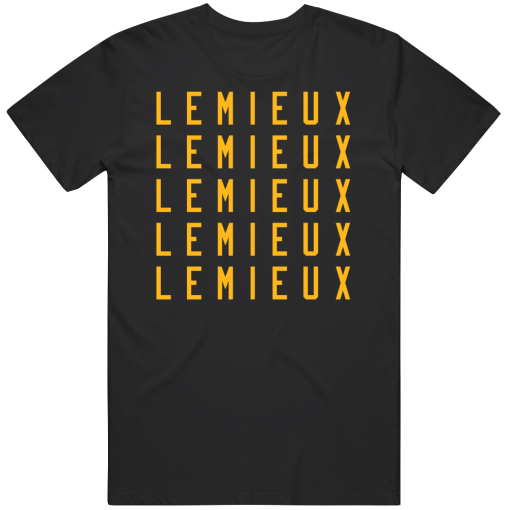 Mario Lemieux X5 Pittsburgh Hockey Fan T Shirt