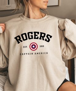 Marvel Comics Captain America Rogers 1918 Sweatshirt The First Avenger Marvel Comics Captain America Rogers 1918 Sweatshirt The First Avenger