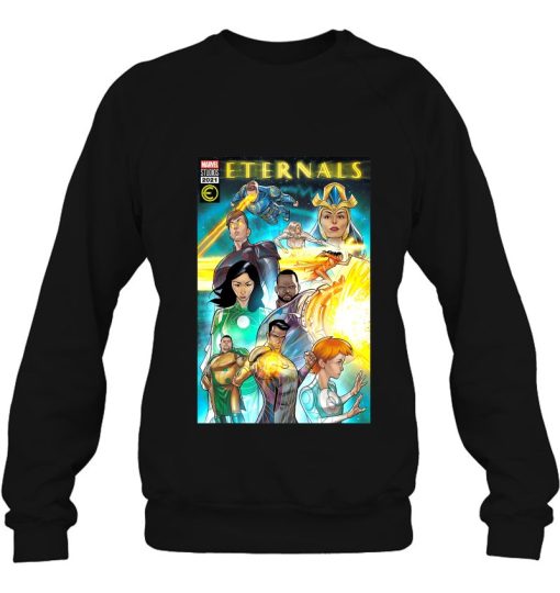 Marvel Eternals Galactic Group Shot Comic Cover Shirts