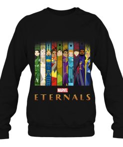 Marvel Eternals Group Shot Illustrated Panels Sweatshirt