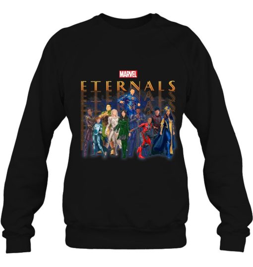 Marvel Eternals Hero Pose Line Up Sweatshirt