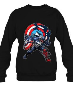 Marvel Spider-Man Maximum Venom Captain America Venomized Shirt