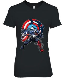 Marvel Spider-Man Maximum Venom Captain America Venomized Shirt