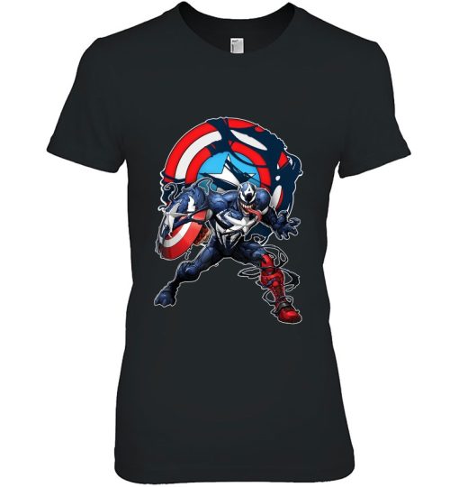 Marvel Spider-Man Maximum Venom Captain America Venomized Shirt