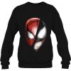 Marvel Spider-Man Venom Face Mask Split Low Poly Portrait Pullover Shirt