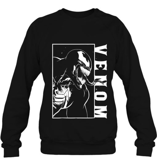 Marvel Venom Side View Tongue Out Graphic Shirt