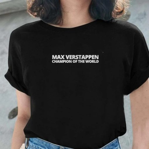 Max Verstappen Champion Of The World Formula 1 Redbull Racing T-Shirt