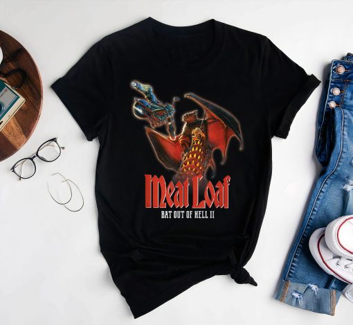 Meat Loaf Bat Out Of Hell Bike T-Shirt Thank You Memories