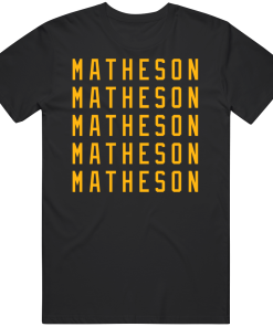 Mike Matheson X5 Pittsburgh Hockey Fan T Shirt