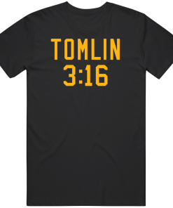 Mike Tomlin 3 16 Pittsburgh Football Fan T Shirt