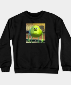 Mike Wazowski With Sully Face Meme Crewneck Sweatshirt