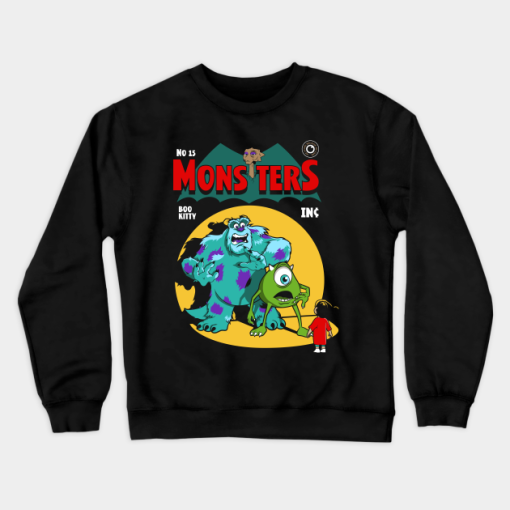 Monsters Inc Comic Mike Wazowski Crewneck Sweatshirt