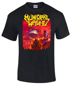 Municipal Waste Electrified Brain Reaper Tour T-Shirt Municipal Waste Electrified Brain Reaper Tour T-Shirt
