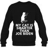 My Cat Is Smarter Than Joe Biden Funny Republican Anti-Biden Shirt