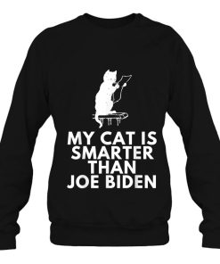 My Cat Is Smarter Than Joe Biden Funny Republican Anti-Biden Shirt