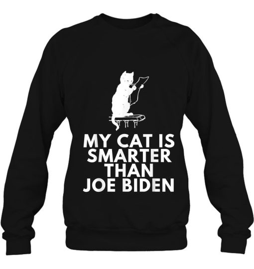 My Cat Is Smarter Than Joe Biden Funny Republican Anti-Biden Shirt