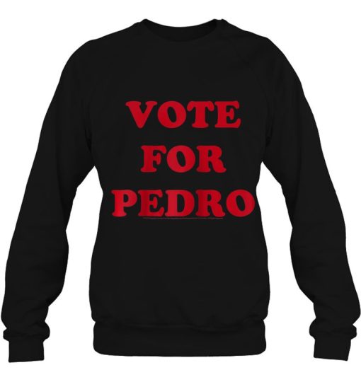 Napoleon Dynamite Vote For Pedro Raglan Baseball Sweatshirt