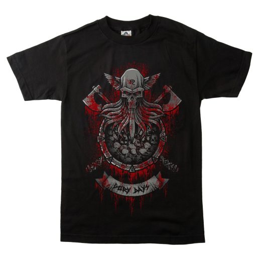 Necro Gory Days Skull Axe T-Shirt