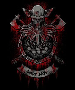 Necro Gory Days Skull Axe T-Shirt