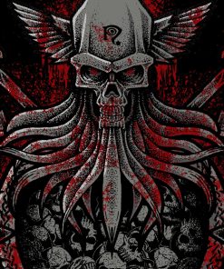 Necro Gory Days Skull Axe T-Shirt 2 Necro Gory Days Skull Axe T Shirt 3