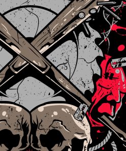 Necro Gory Days Spike Bat T-Shirt 2 Necro Gory Days Spike Bat T Shirt 3