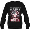 Never Underestimate An Old Man Who Has A Dd214 Veteran T-Shirt