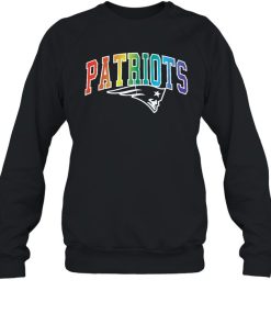 New England Patriots Nfl Rainbow Sweatshirt