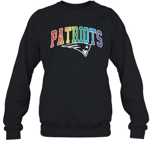 New England Patriots Nfl Rainbow Sweatshirt