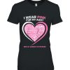 Niece Nephew I Wear Pink For My Aunt Breast Cancer Awareness Raglan Baseball Shirt